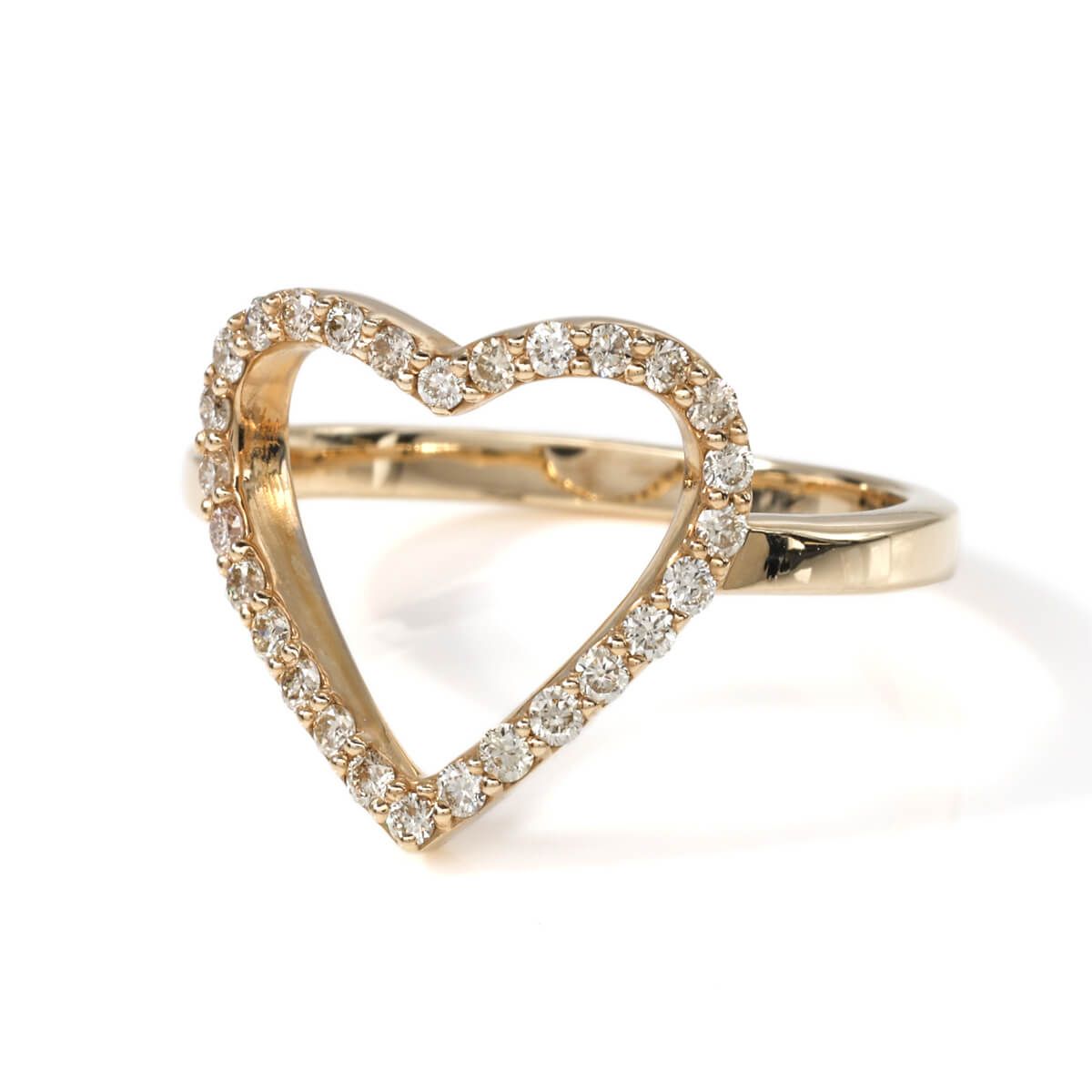 ダイヤモンド 10K イエローゴールド リング 13号-14号 AGMSKR-434-YG