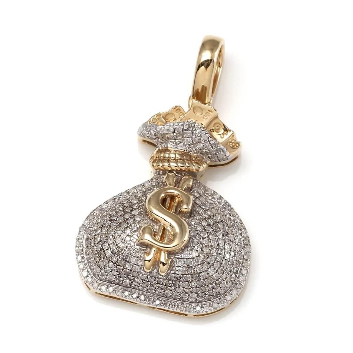 ダイヤモンド 10K イエローゴールド ペンダント SP02435