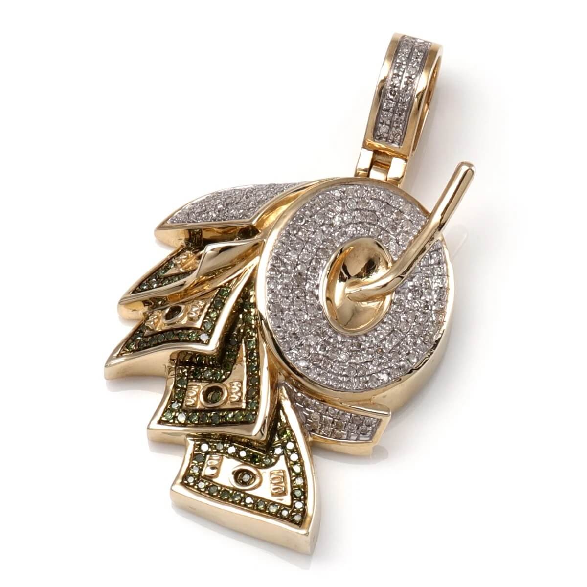 ダイヤモンド 10K イエローゴールド ペンダント SP02245