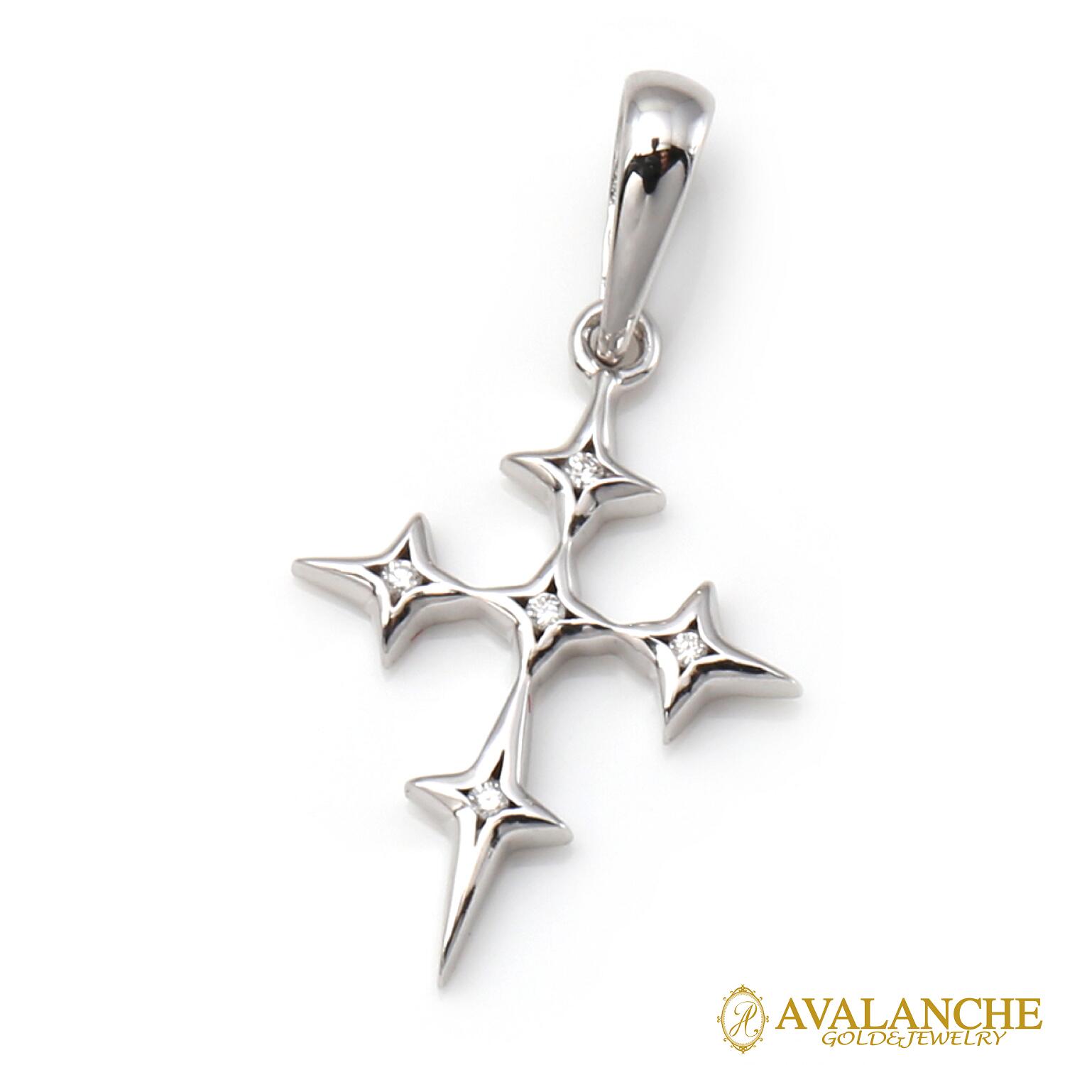 ダイヤモンド 10K ホワイトゴールド ペンダント 3-16340-02