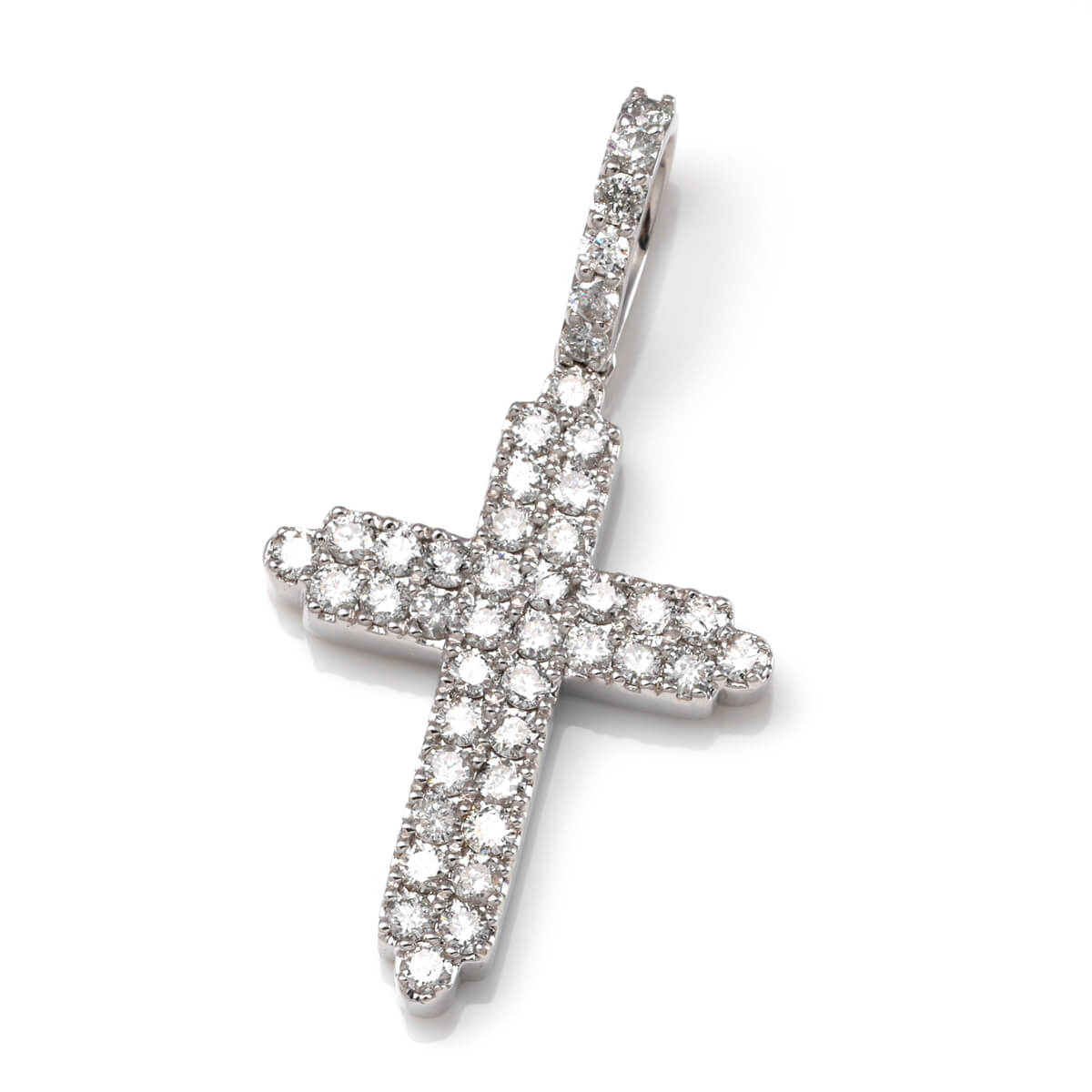 ダイヤモンド 14K ホワイトゴールド ペンダント ADPD-3674V-B