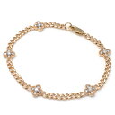ダイヤモンド 14K イエローゴールド ブレスレット 幅8mm 18cm ADBA-9200V14Y SJ25