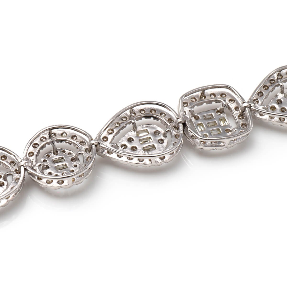 ダイヤモンド 18K ホワイトゴールド ブレスレット 幅10mm 17cm ABL-V2966 avalanche-10021883 AVALANCHE GOLD&JEWELRY サンプル画像3
