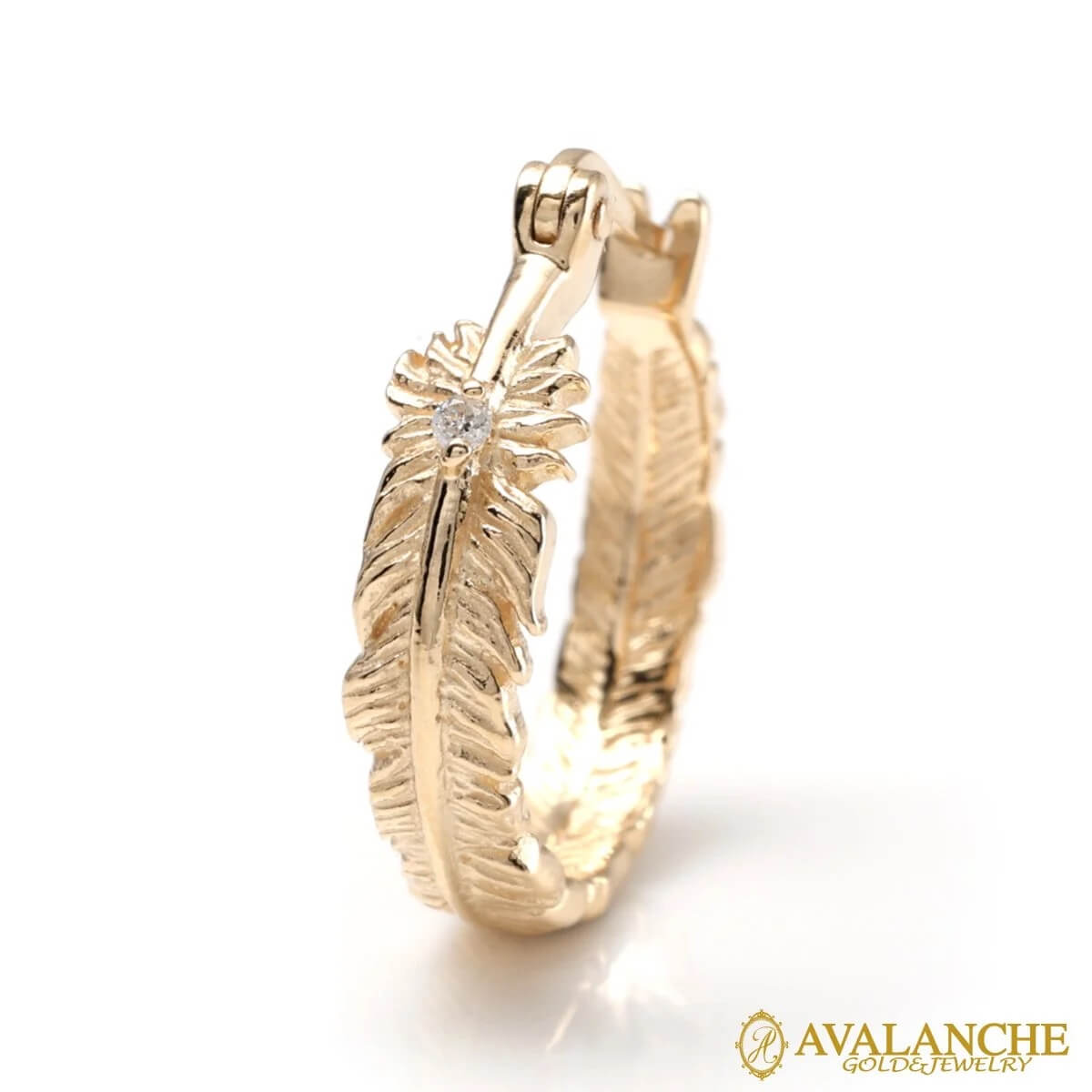 ダイヤモンド 10K イエローゴールド ピアス 16mm 4-9808-01