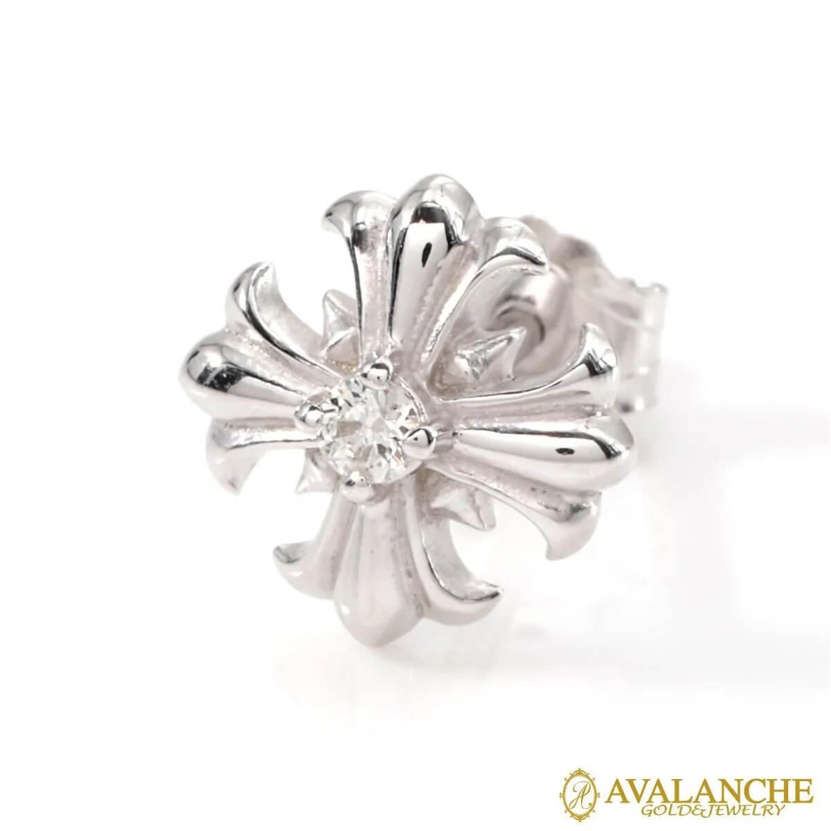 ダイヤモンド 10K ホワイトゴールド ピアス 4-10298-03