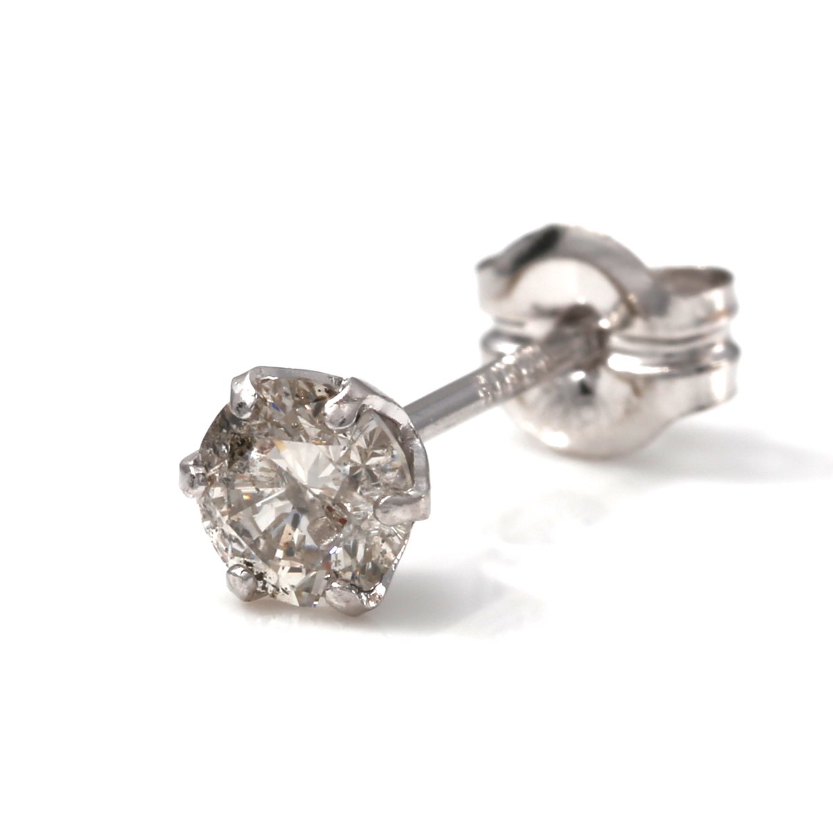 ダイヤモンド 18Kホワイトゴールド ピアス 3.5mm ELB4013WG