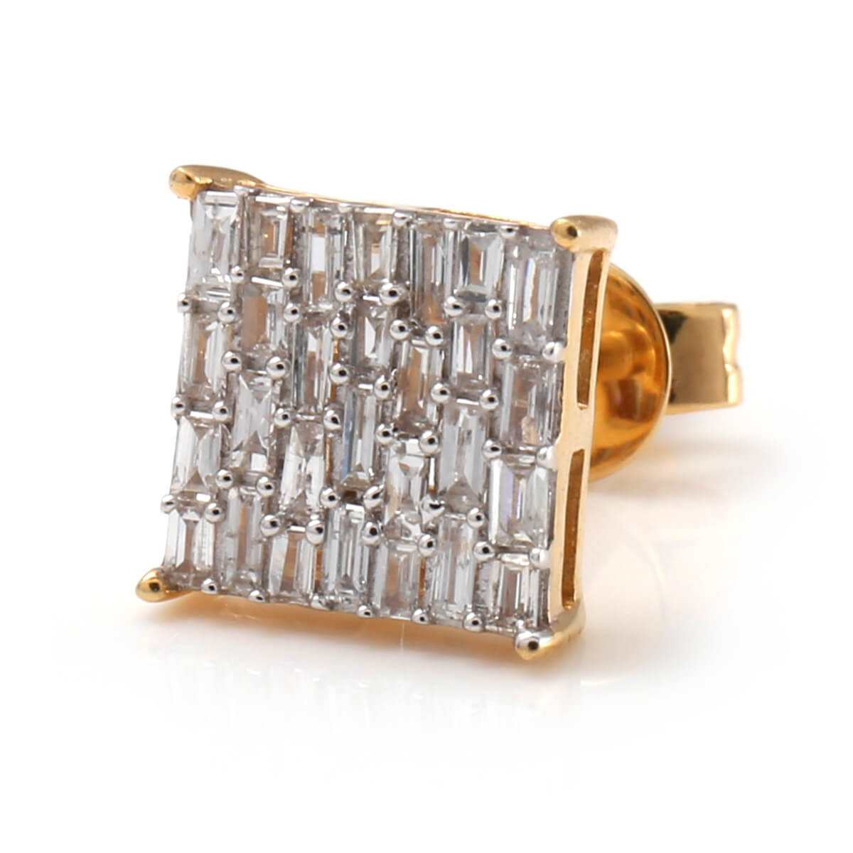 乐天商城 - ダイヤモンド 14K イエローゴールド ピアス 8mm E2221