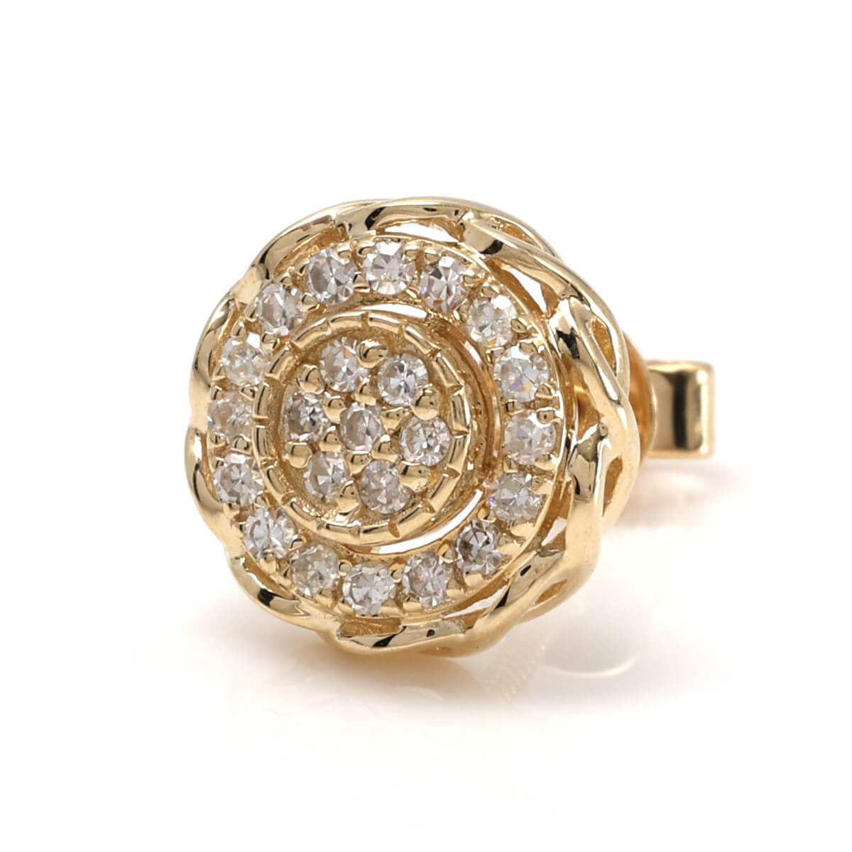 乐天商城 - ダイヤモンド 10K イエローゴールド ピアス 10mm A0126603-ALY