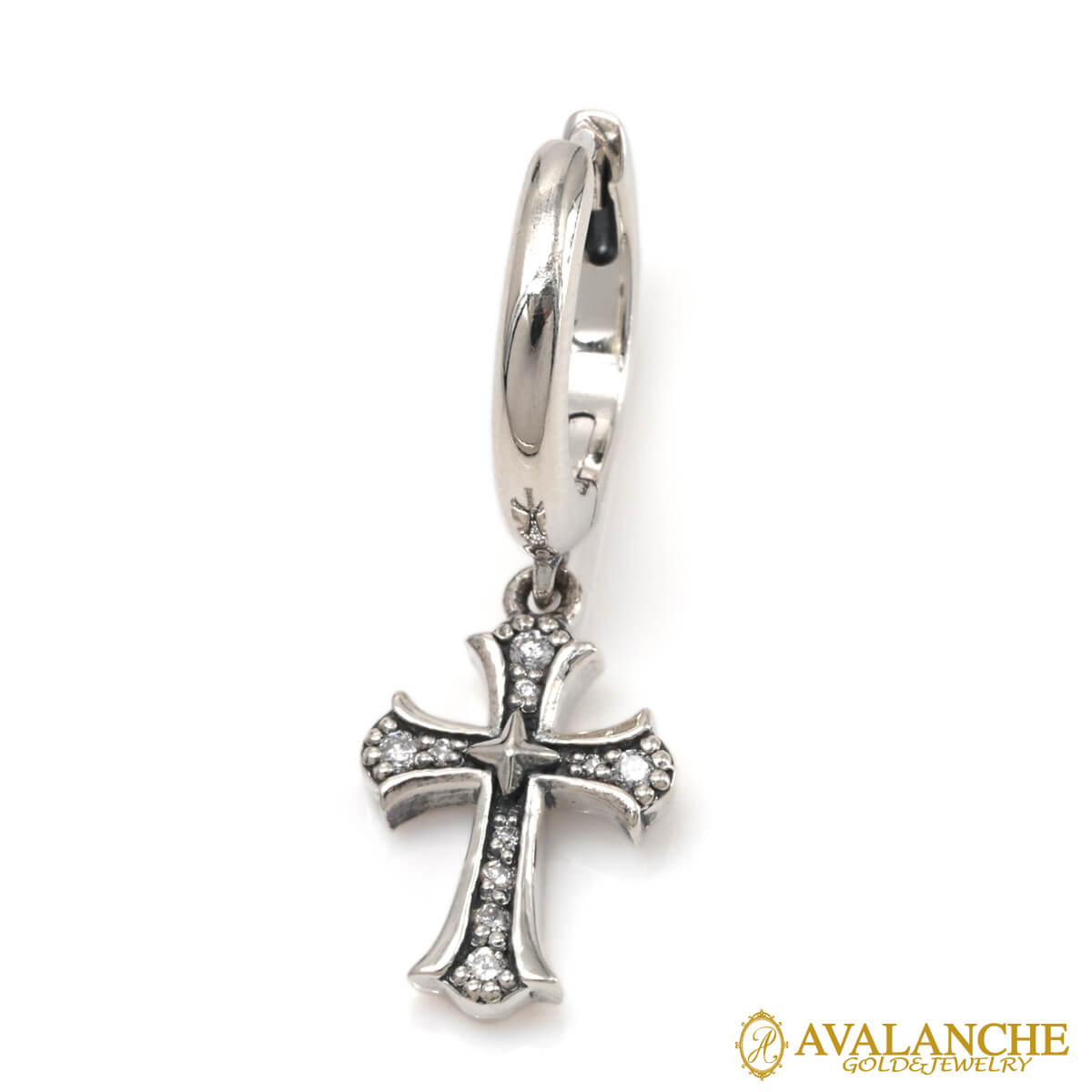 ダイヤモンドシルバーピアス&チャー...