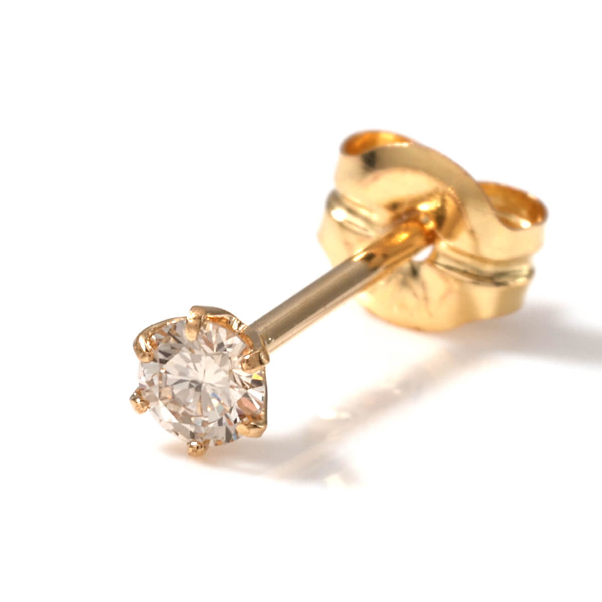 ダイヤモンド 18K イエローゴールド ピアス 2.5mm VTFK-10Y