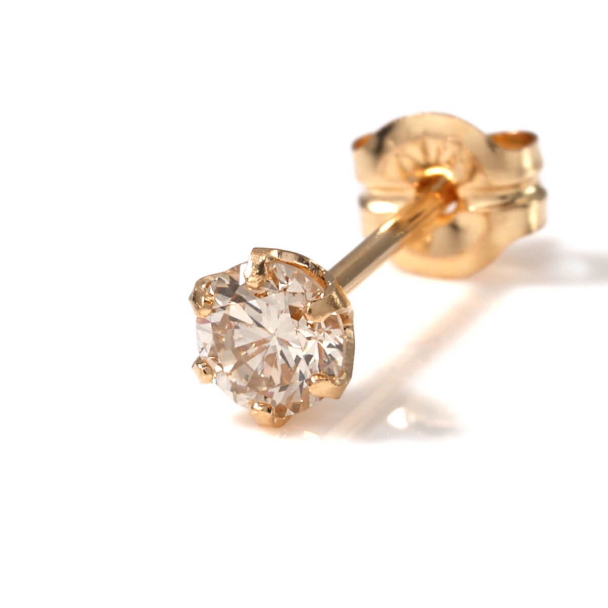 ダイヤモンド 18K イエローゴールド ピアス 3.2mm VTFK-30Y