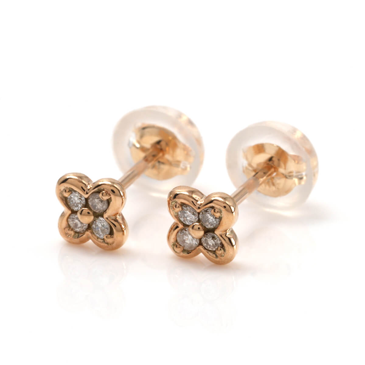 ダイヤモンド 10K イエローゴールド ピアス 4.6mm AT8Y433020