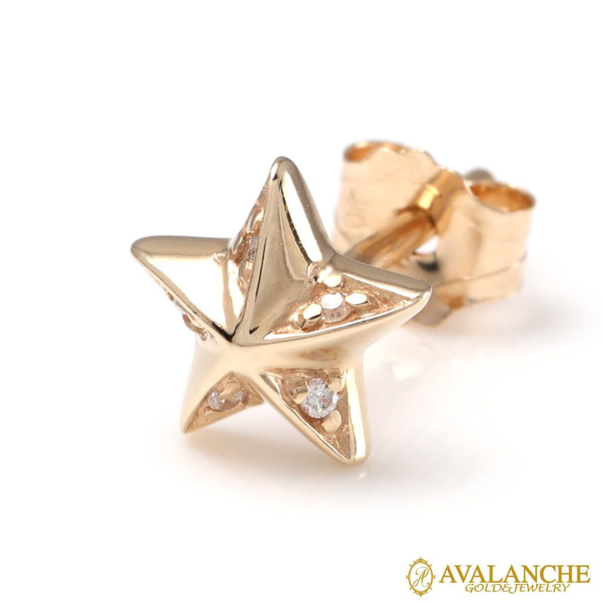 ダイヤモンド 10K イエローゴールド ピアス 4-11026-01