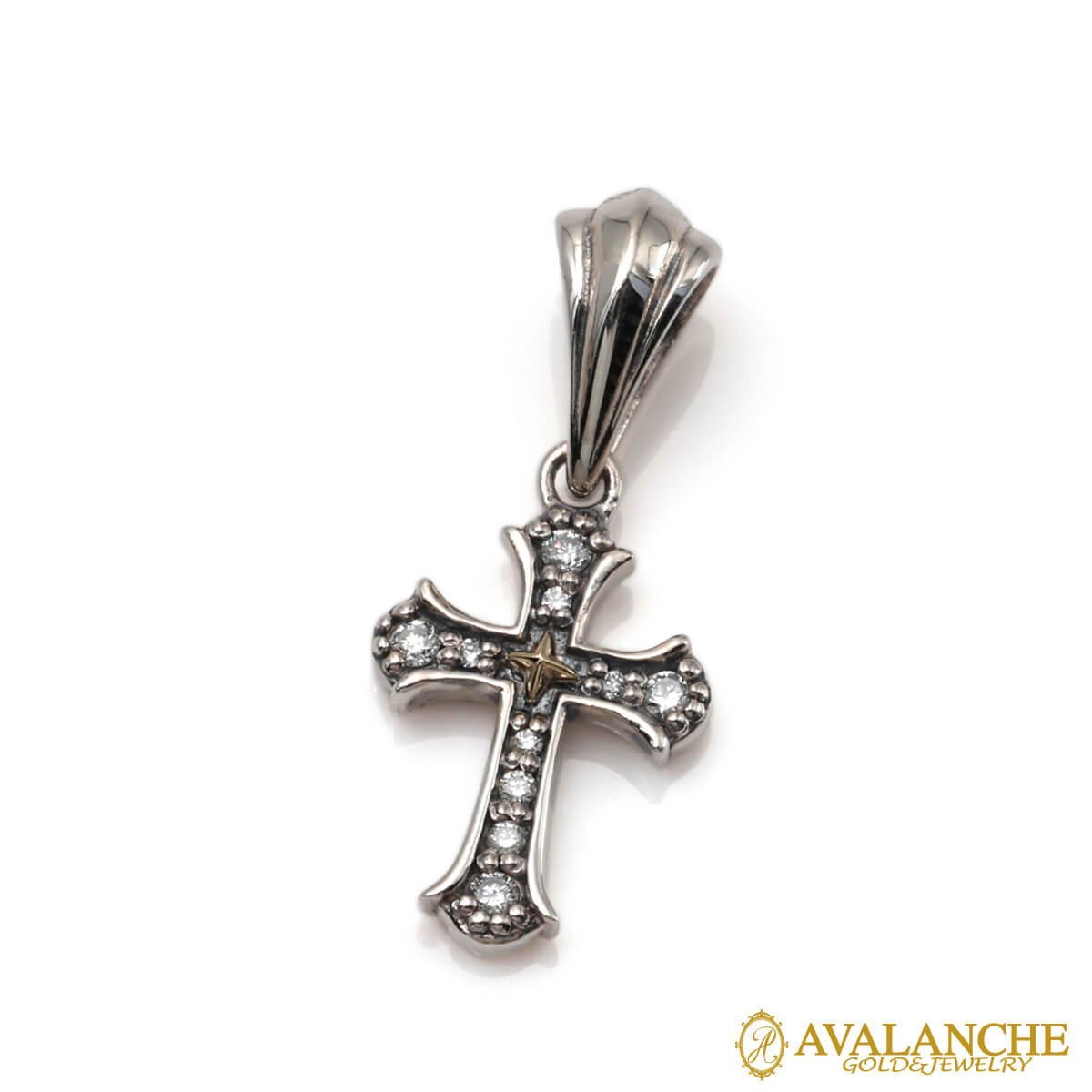 コンビネーション ジュエリー ダイヤモンド ペンダント いぶし加工 3-16720-03