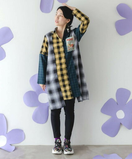 スカラー SCOLAR スカ子の朝食柄 2WAY チェック柄 シャツ ワンピース レッド イエロー M ドレス ポリエステル 綿 ポリウレタン 羽織 配色 切替 胸ポケット クラフト感 袖取り外し 前開き おしゃれ かわいい 秋 冬 カジュアル 長袖 半袖 スカラー SCOLAR スカ子の朝食柄 2WAY チェック柄 シャツ ワンピース レッド イエロー M ドレス ポリエステル 綿 ポリウレタン 羽織 配色 切替 胸ポケット クラフト感 袖取り外し 前開き おしゃれ かわいい 秋 冬 カジュアル 長袖 半袖