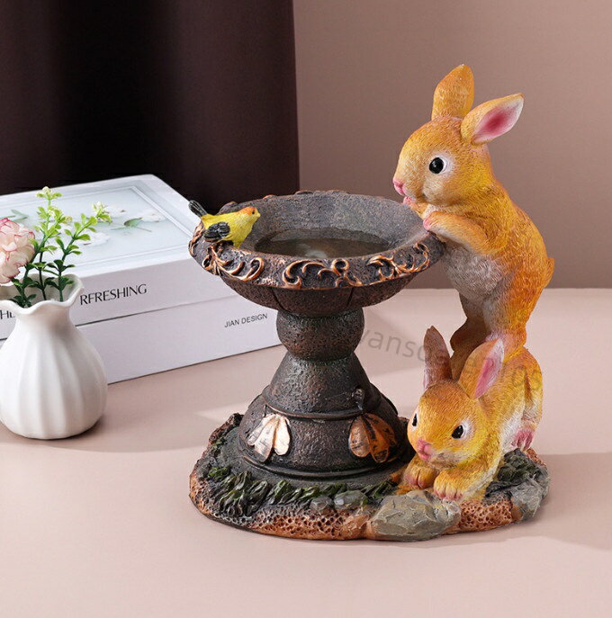 樂天商城 - ソーラーライト かわいい 兎/猫 バニーランプ ソーラー置物 置物ライト ガーデンオーナメント 家飾り 屋外 アウトドア デ装飾用品 樹脂製 自動点灯 庭園 太陽光灯 彫像 樹脂 装飾品 バニー置物 ガーデニング ライト 贈り物 ギフト 送料無料