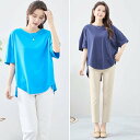 カットソー トップス プルオーバー Tシャツ 五分袖 無地 綿 コットン ブラウス チュニック 婦人服 大きいサイズ 普段着 通勤 お出かけ おしゃれ 春 夏 M L フリー 快適 カジュアル 即日発送 メール便 送料無料 チュニック226 TRUBE C01-349
