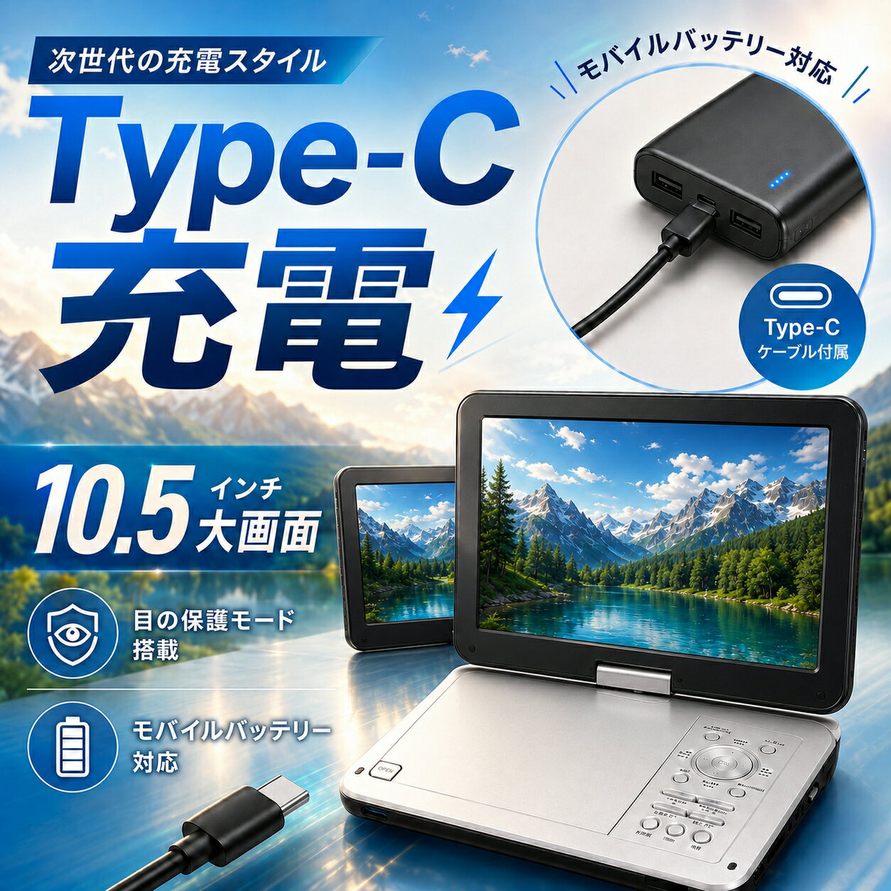 楽天市場】ポータブルdvdプレーヤー 12.5型の通販