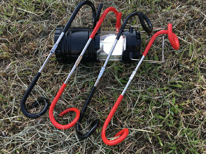 ポール用ランタンハンガー レッド (3本セット) キャンプ用品 アウトドア用品 ランタンフック ランタン ハンガー フック 赤通販格安セール情報 楽天 通販