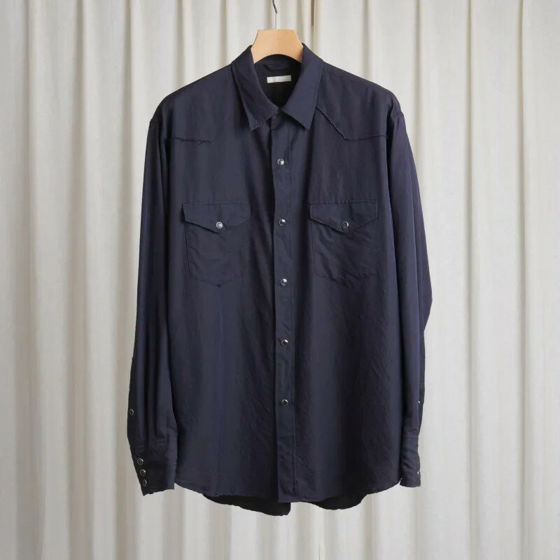Rakuten - ULTERIOR / アルテリア / WASHED WOOL SILK TWILL WESTERN SHIRT / USH67-LA231