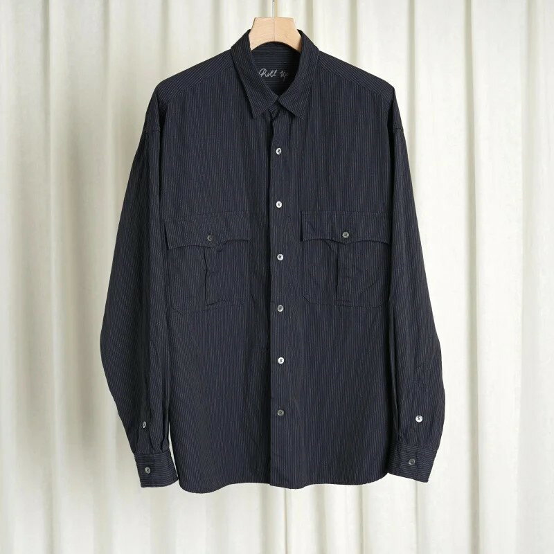 Porter Classic / ポータークラシック / ROLL UP PIN STRIPE SHIRT / PC-016-2757