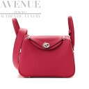 エルメス ミニリンディ 20 フランボワーズ トリヨンクレマンス シルバー金具 HERMES MINI LINDY FRAMBOISE TAURILLON CL...