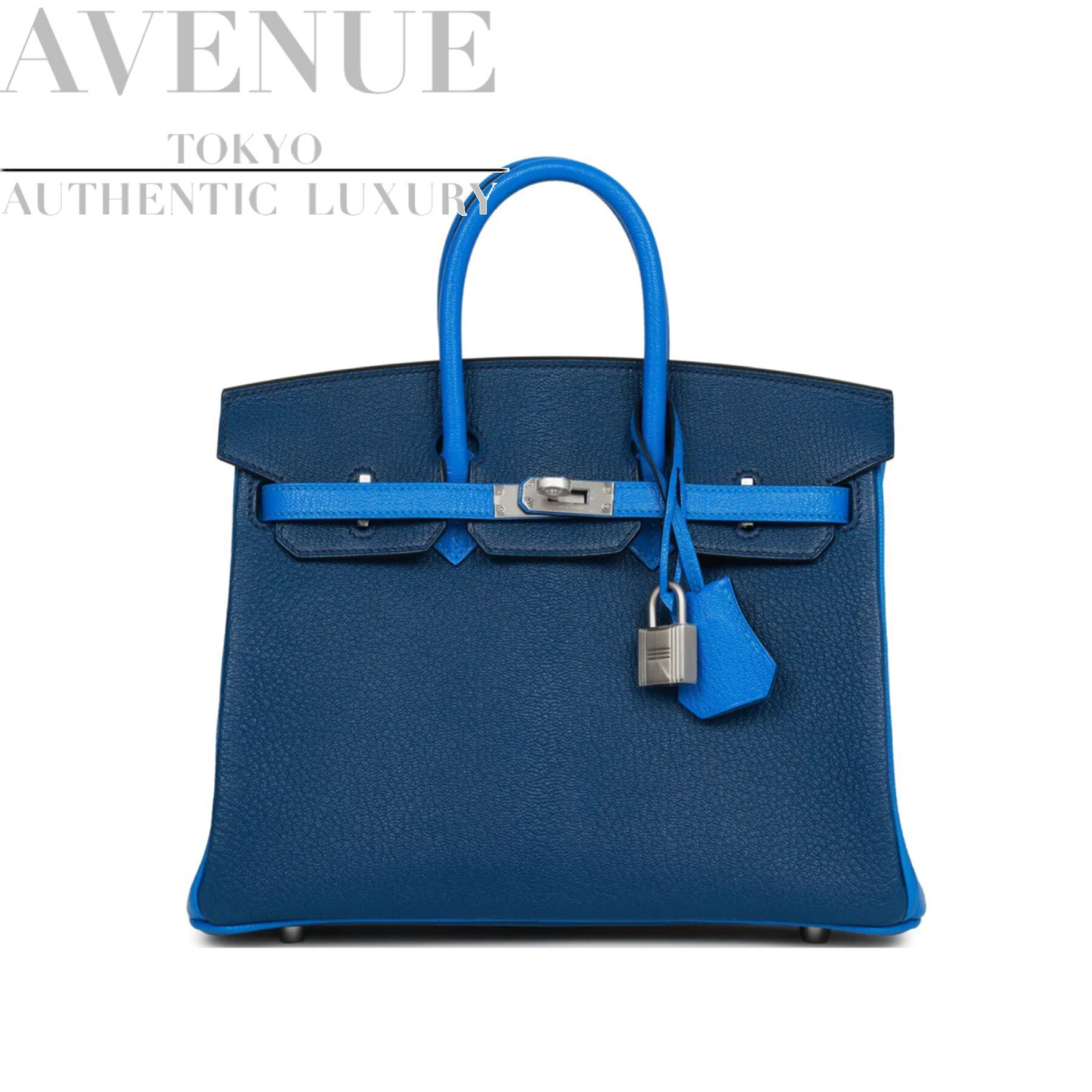 ڿ̤ѡ2022ǯ ᥹ С25 ڥ륪 Х顼 ֥롼ե ֥롼ɥ ֥ ޥåȥС ѡʥ륪 ۡ塼 HERMES BIRKIN 25 BLEU SAPHIR BLEU HYDRA CHEVRE BRUSHED SILVER HARDWARE HSS