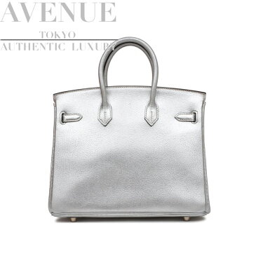 【大変美品】希少品 レア 2004年オリンピック限定品 エルメス バーキン25 メタリックシルバー ブラック シェーブル シルバー金具 HERMES BIRKIN 25 SILVER METALLIC BLACK CHEVRE SILVER HARDWARE【海外直輸入中古品】【中古】