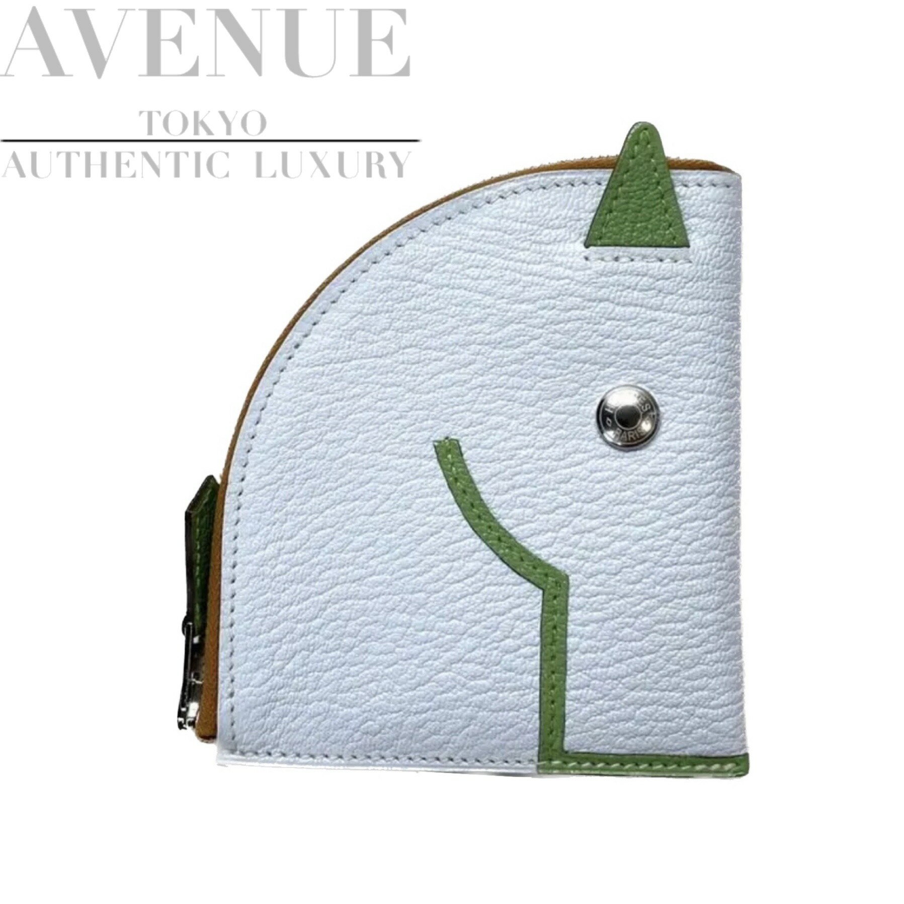 ûȯڿ̤ѡۥ᥹ ѥɥå 󥸥ѡ 󥱡 ֥롼֥ 륯ꥱå ֥ߥ С å HERMES PADOCK CHANGE PURSE BLEU BRUME VERT CRIQUET CHEVRE MYSORE SILVER HARDWARE WALLET