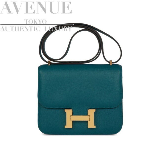 ڿ̤ѡ2022ǯ ᥹ 󥹥 18 ܥե 顼 С顼 ɶ Хå ߥ˥󥹥 HERMES MINI CONSTANCE VERT BOSPHORE EVERCOLOR GOLD HARDWARE