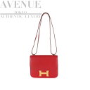 【大変美品】エルメス ミニコンスタンス 18 ルージュカザック スイフト ゴールド金具 ショルダーバッグ HERMES CONSTANCE MINI 18 RO...