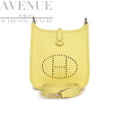 エルメス ミニエヴリン TPM リモンチェッロ トリヨンクレマンス シルバー金具 ショルダーバッグ HERMES EVELYNE TPM LIMONCELLO ...