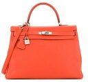 【新品未使用】エルメス ケリー35 内縫い カプシーヌ トゴ シルバー金具 HERMES KELLY RETOURNE 35 CAPUCINE TOGO SILVER HARDWARE