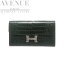 ̤ʡۥ᥹ 󥹥 󥰥å ե ޥåȥꥲ ꥶ С Ĺ HERMES CONSTANCE LONG WALLET VERT FONCE MATTE ALLIGATOR LIZARD SILVER HARDWAREš