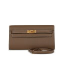 エルメス ケリーウォレット トゥーゴー 長財布 エトゥープ エプソン ゴールド金具 HERMES KELLY WALLET TO GO ETOUPE EPSOM...