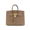 エルメス バーキン25 バーキンセリエ 外縫い エトゥープ エプソン ゴールド金具 HERMES BIRKIN SELLIER 25 ETOUPE EPSOM GOLD HARDWARE(4)