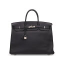 エルメス バーキン40 ブラック トゴ シルバー金具 HERMES BIRKIN 40 BLACK TOGO SILVER HARDWARE【中古】