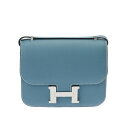 エルメス ミニコンスタンス 18 ミラー ニューブルージーン エプソン シルバー金具 ショルダーバッグ HERMES MINI CONSTANCE 18 MIR...
