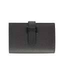 エルメス ミニベアン モノクローム ミニウォレット ブラック エプソン ブラック金具 HERMES BEARN MINI MONOCHROME WALLET B...