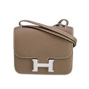 エルメス ミニコンスタンス 18 ミラー エトゥープ シェーブル シルバー金具 ショルダーバッグ HERMES MINI CONSTANCE 18 MIRROR...