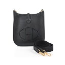 エルメス ミニエヴリン TPM ブラック トリヨンクレマンス ゴールド金具 ミニエブリン ショルダーバッグ HERMES EVELYNE TPM BLACK T...