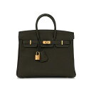 エルメス バーキン25 ヴェールドグリ ヴェールグリ トゴ ゴールド金具 HERMES BIRKIN 25 VERT DE GRIS TOGO GOLD HAR...