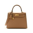 エルメス ケリー25 外縫い チャイ エプソン ゴールド金具 HERMES KELLY SELLIER 25 CHAI EPSOM GOLD HARDWARE