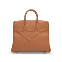 エルメス バーキン シャドウ 25 ゴールド スイフト シルバー金具 HERMES BIRKIN SHADOW 25 GOLD SWIFT SILVER HAR...