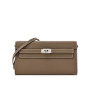 エルメス ケリーウォレット トゥーゴー 長財布 エトゥープ エプソン シルバー金具 HERMES KELLY WALLET TO GO ETOUPE EPSOM...