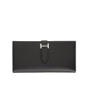 エルメス ベアンスフレ ベアンロングウォレット 長財布 ブラック マダム シルバー金具 HERMES BEARN GUSSET WALLET BLACK MAD...