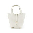 エルメス ピコタンロックPM ニューホワイト トリヨンクレマンス ゴールド金具 HERMES PICOTIN LOCK 18 NEW WHITE TAURILLON CLEMENCE GOLD HARDWARE(4)