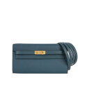 エルメス ケリーウォレット トゥーゴー 長財布 ブルードプリュス エヴァーカラー エバーカラー ゴールド金具 HERMES KELLY WALLET TO GO...