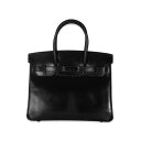 エルメス バーキン30 ソーブラック ボックスカーフ ブラック金具 HERMES BIRKIN 30 SO BLACK BOX CALFSKIN BLACK H...