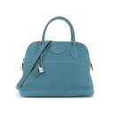 エルメス ボリード31 ブルージーン トリヨンクレマンス シルバー金具 HERMES BOLIDE 31 BLEU JEAN TAURILLON CLEMENCE SILVER HARDWARE【中古】